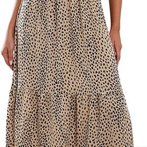 Cupshe maxi with straps animal print
